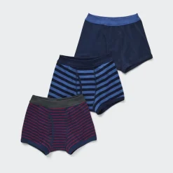 Bhs & Unterwäsche*UNIQLO Jungen Gestreifte Unterhose (3Er-Set)