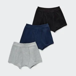 Bhs & Unterwäsche*UNIQLO Jungen Unterhose (3Er-Set) Grau