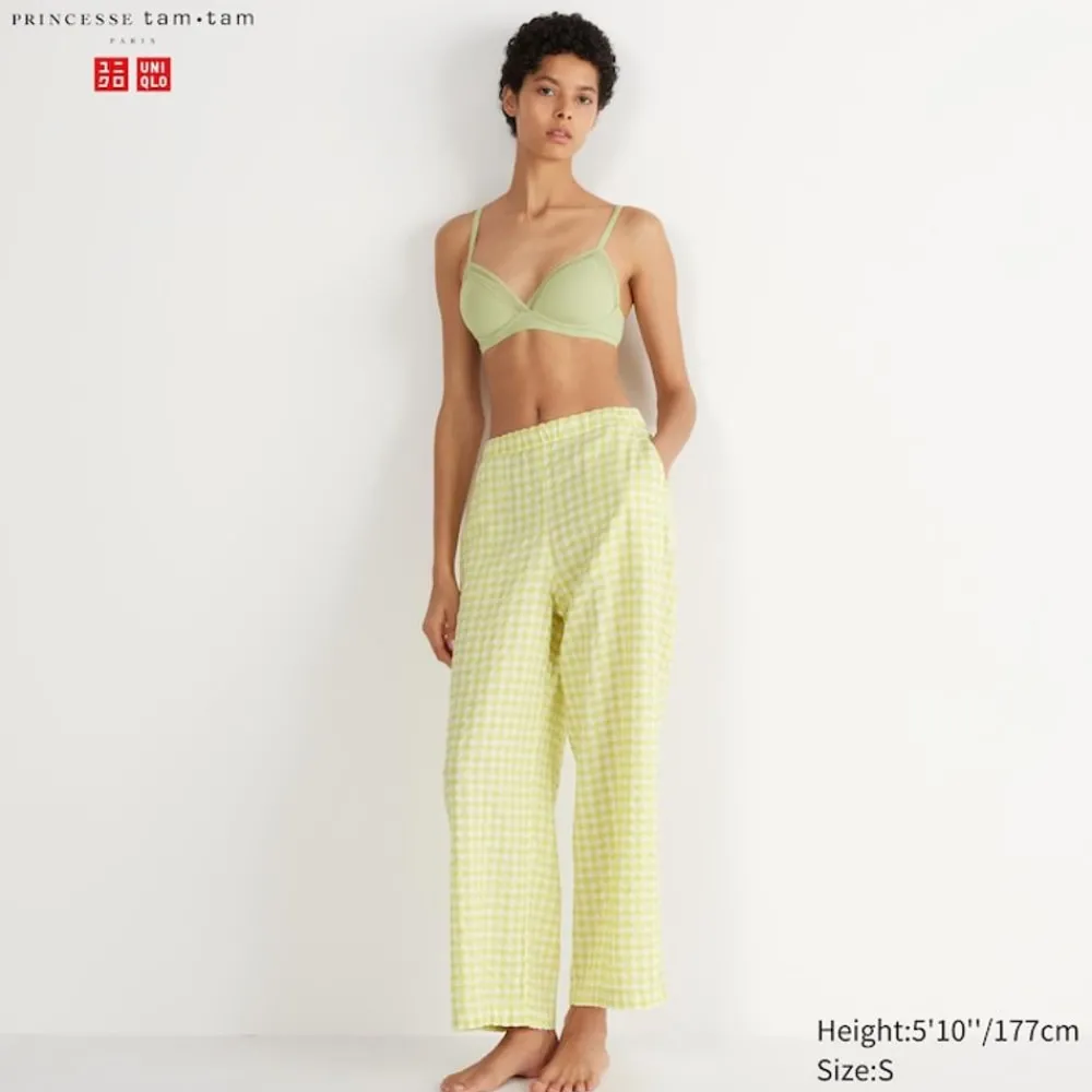 Loungewear & Pyjamas*UNIQLO Karierte Seersucker Easy Hose