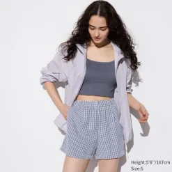 Shorts*UNIQLO Karierte Seersucker Easy Shorts
