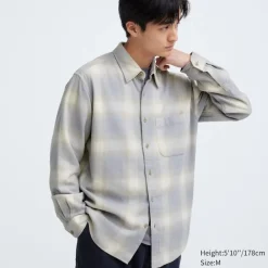 Hemden*UNIQLO Kariertes Flanell Langarm Hemd