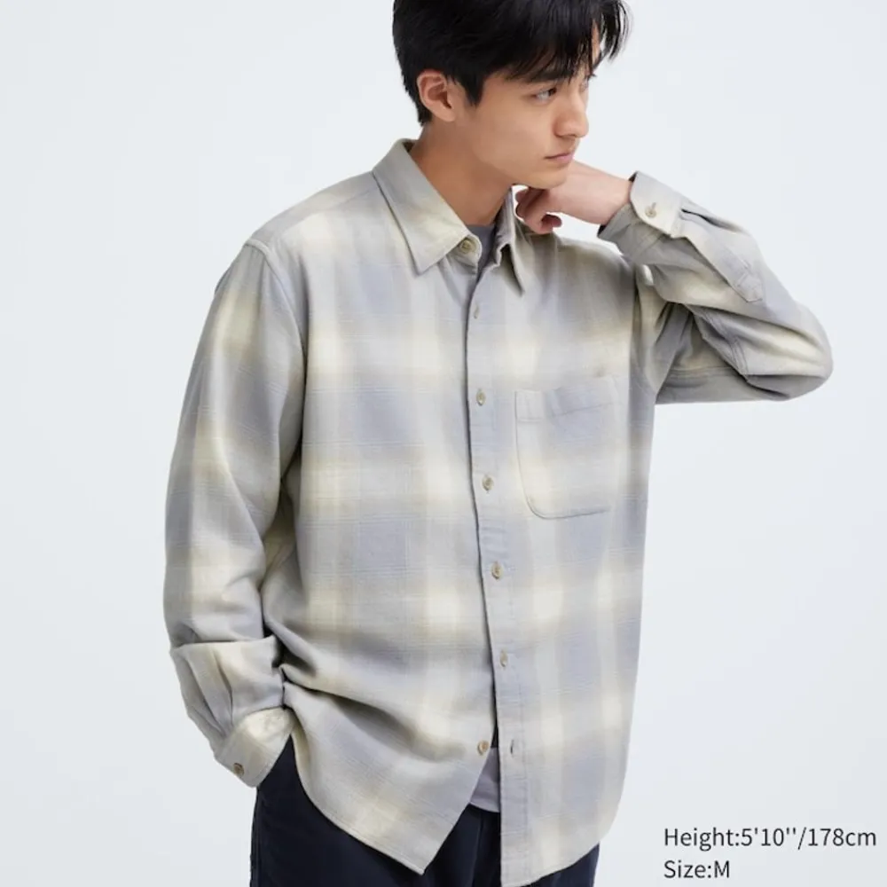 Hemden*UNIQLO Kariertes Flanell Langarm Hemd