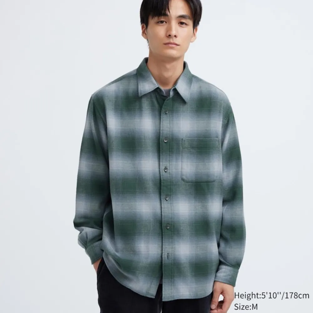 Hemden*UNIQLO Kariertes Flanell Langarm Hemd