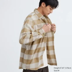 Hemden*UNIQLO Kariertes Flanell Langarm Hemd