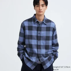Hemden*UNIQLO Kariertes Flanell Langarm Hemd
