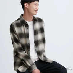 Hemden*UNIQLO Kariertes Flanell Langarm Hemd