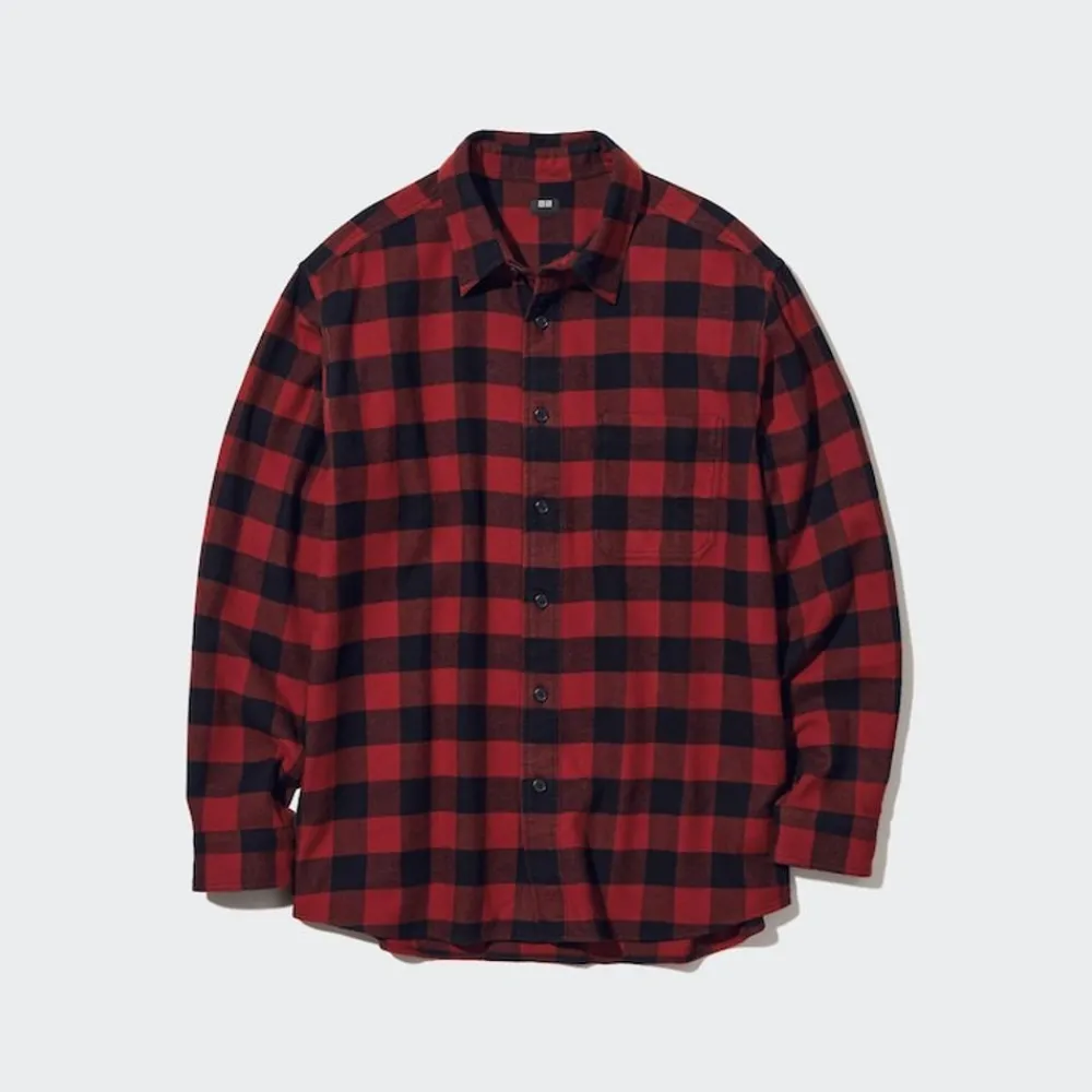 Hemden*UNIQLO Kariertes Flanell Langarm Hemd