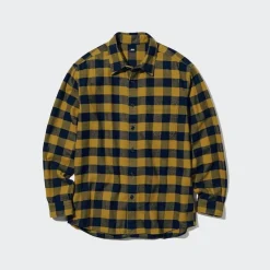 Hemden*UNIQLO Kariertes Flanell Langarm Hemd
