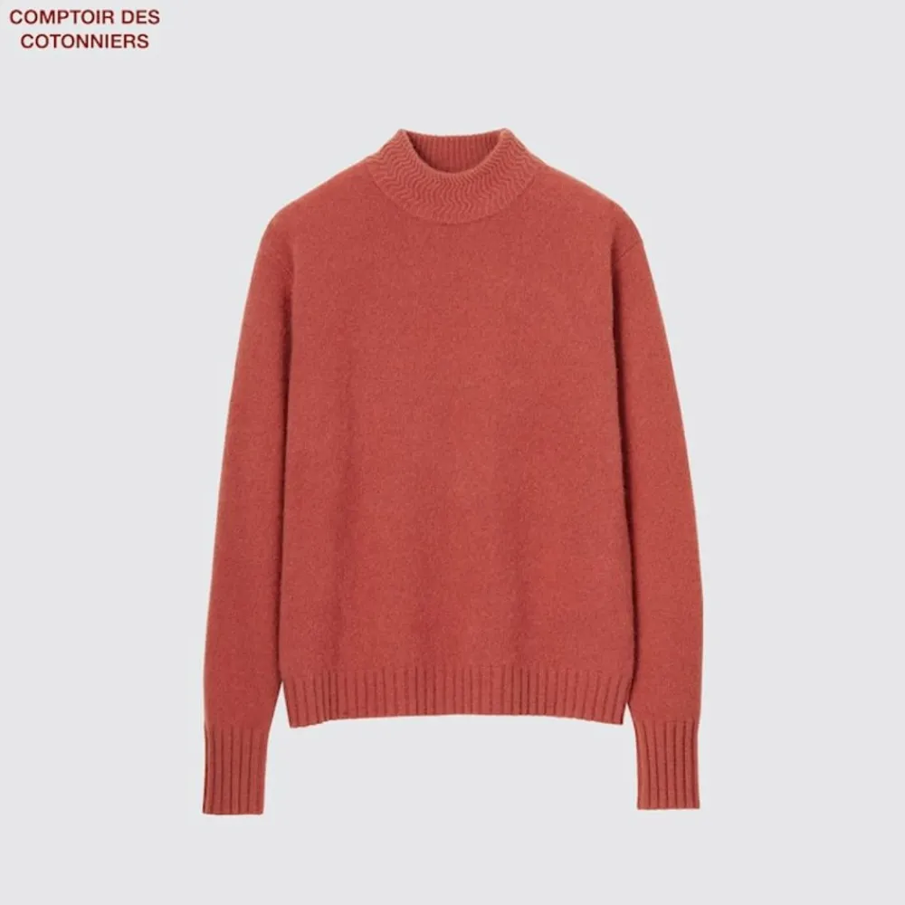 Pullover & Strickjacken*UNIQLO Kaschmir Pullover Mit Hohem Kragen Rot