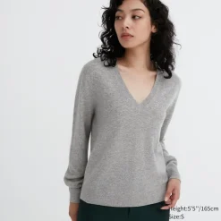 Pullover & Strickjacken*UNIQLO 100 % Kaschmir Pullover Mit V-Ausschnitt