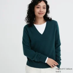 Pullover & Strickjacken*UNIQLO 100 % Kaschmir Pullover Mit V-Ausschnitt