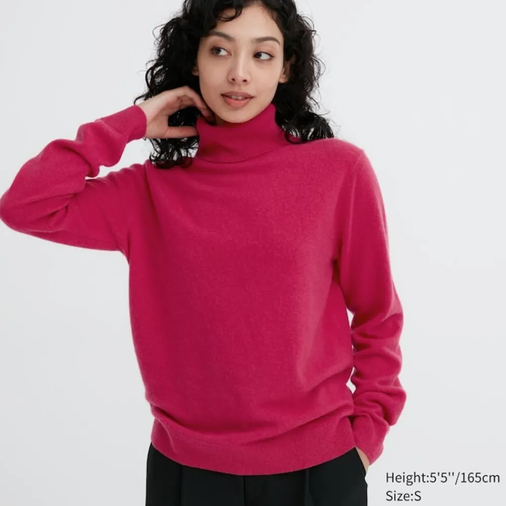 Pullover & Strickjacken*UNIQLO 100 % Kaschmir Rollkragenpullover