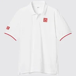 Poloshirts*UNIQLO Kei Nishikori Dry-Ex Poloshirt Weis