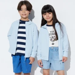 Mäntel, Jacken, Parka & Westen*UNIQLO Kinder Airism Mesh Sweatjacke Mit Kapuze Und Uv-Schutz