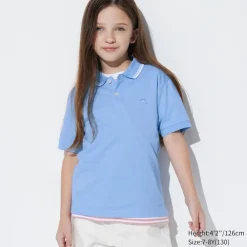 T-Shirts, Bh-Tops & Poloshirts*UNIQLO Kinder Besticktes Dry Pique Poloshirt