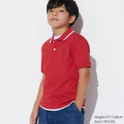 T-Shirts, Bh-Tops & Poloshirts*UNIQLO Kinder Besticktes Dry Pique Poloshirt