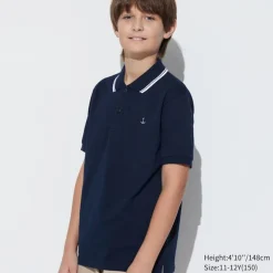 T-Shirts, Bh-Tops & Poloshirts*UNIQLO Kinder Besticktes Dry Pique Poloshirt