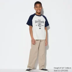 Jeans*UNIQLO Kinder Colour Jeans Mit Reisverschluss (Wide Fit)