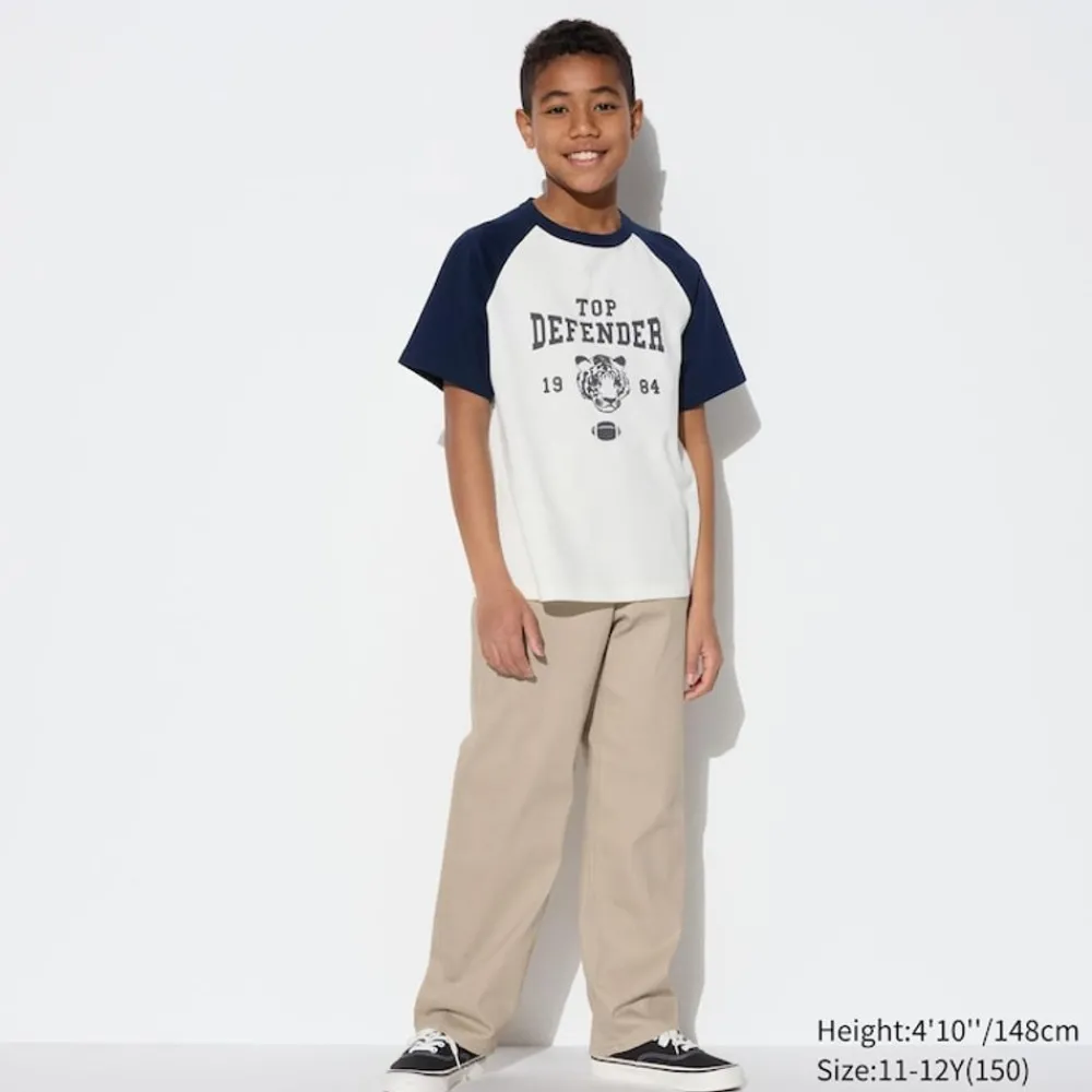 Jeans*UNIQLO Kinder Colour Jeans Mit Reisverschluss (Wide Fit)