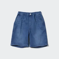 Hosen, Jogginghosen & Leggings*UNIQLO Kinder Easy Jeansshorts Blau