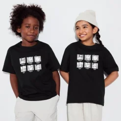 T-Shirts, Bh-Tops & Poloshirts*UNIQLO Kinder Fujiko F Fujio 90Th Ut Bedrucktes T-Shirt Schwarz