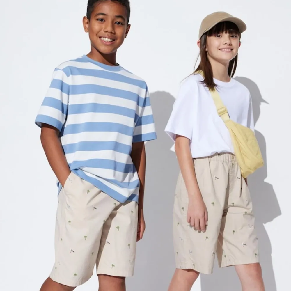 Hosen, Jogginghosen & Leggings*UNIQLO Kinder Gemusterte Easy Shorts