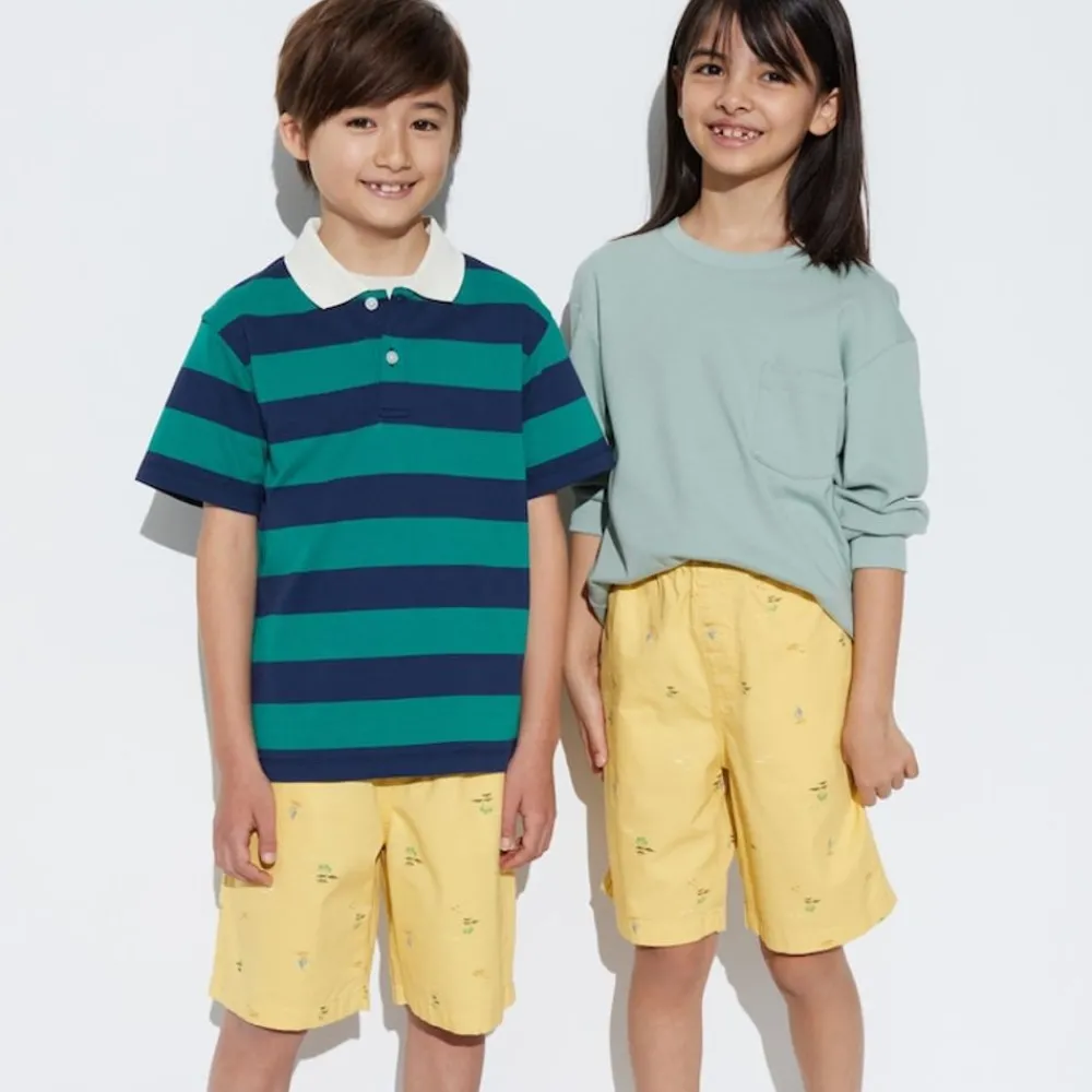 Hosen, Jogginghosen & Leggings*UNIQLO Kinder Gemusterte Easy Shorts