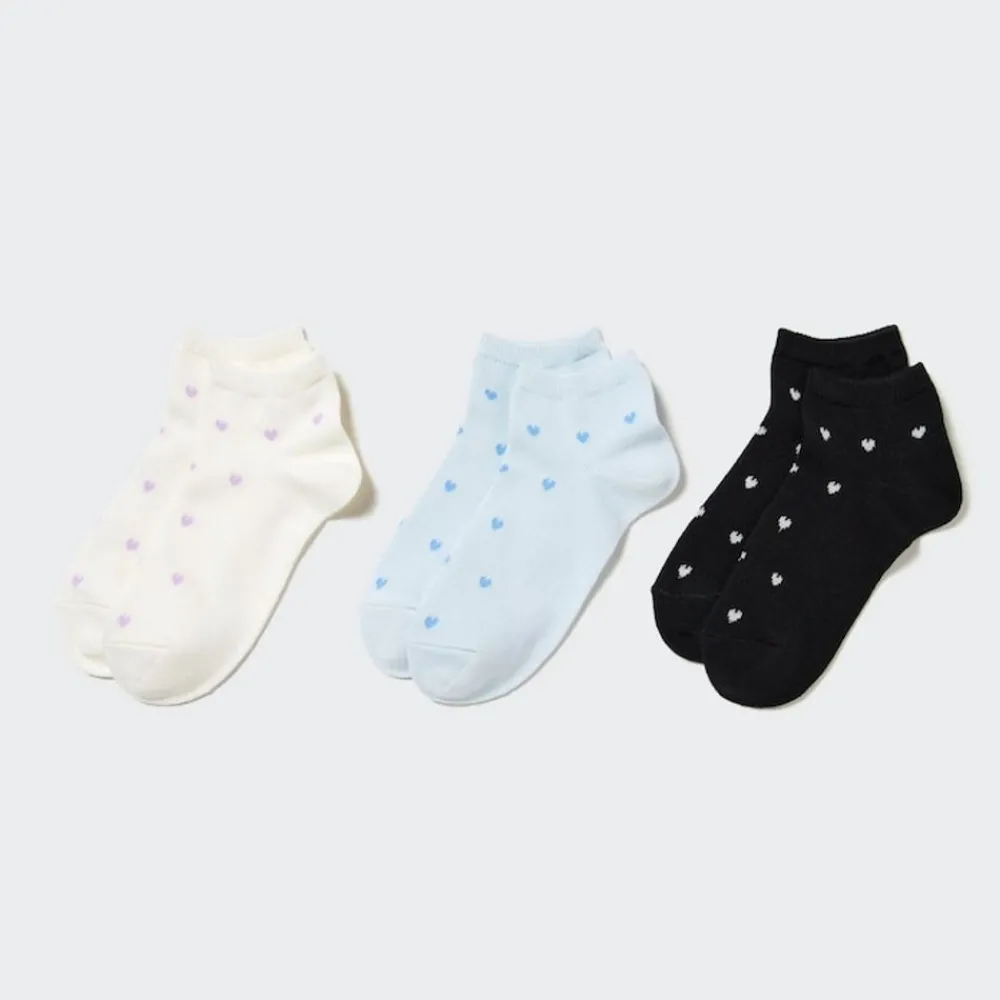 Socken, Strumpfhosen & Leggings*UNIQLO Kinder Gemusterte Kurzsocken (3Er-Set)