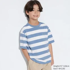 Airism Kuhlender Komfort*UNIQLO Kinder Gestreiftes Airism Baumwolle T-Shirt