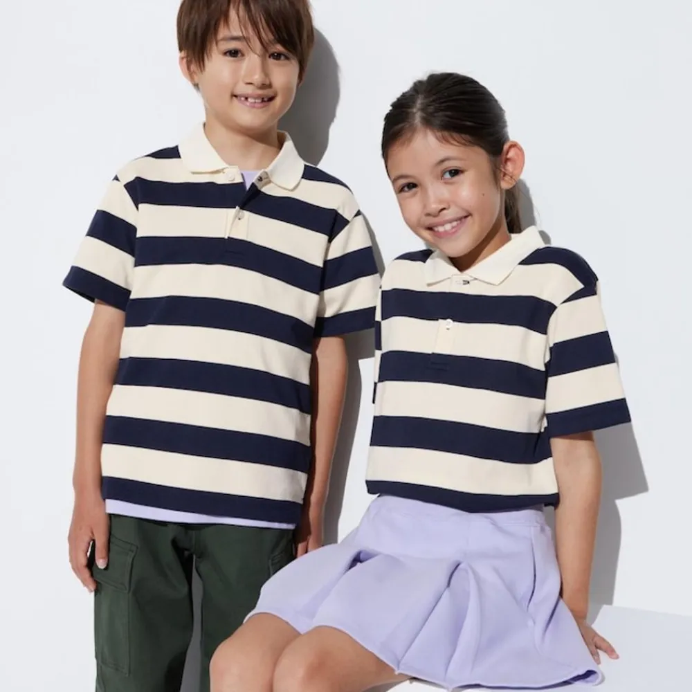 T-Shirts, Bh-Tops & Poloshirts*UNIQLO Kinder Gestreiftes Dry Pique Poloshirt