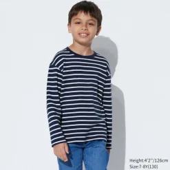 T-Shirts, Bh-Tops & Poloshirts*UNIQLO Kinder Gestreiftes Langarmshirt