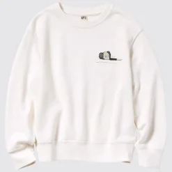 Sweatshirts*UNIQLO Kinder Kaws X Ut Bedrucktes Sweatshirt Grauweis