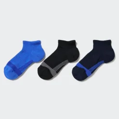 Socken, Strumpfhosen & Leggings*UNIQLO Kinder Kurzsocken (3 Paar) Blau