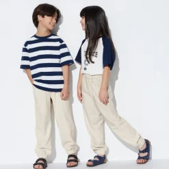 Hosen, Jogginghosen & Leggings*UNIQLO Kinder Leinenmix Jogginghose