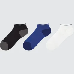 Socken, Strumpfhosen & Leggings*UNIQLO Kinder Reflektierende Kurzsocken (3 Paar) Dunkelgrau