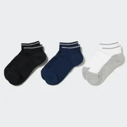 Socken, Strumpfhosen & Leggings*UNIQLO Kinder Reflektierende Kurzsocken (3 Paar) Grau