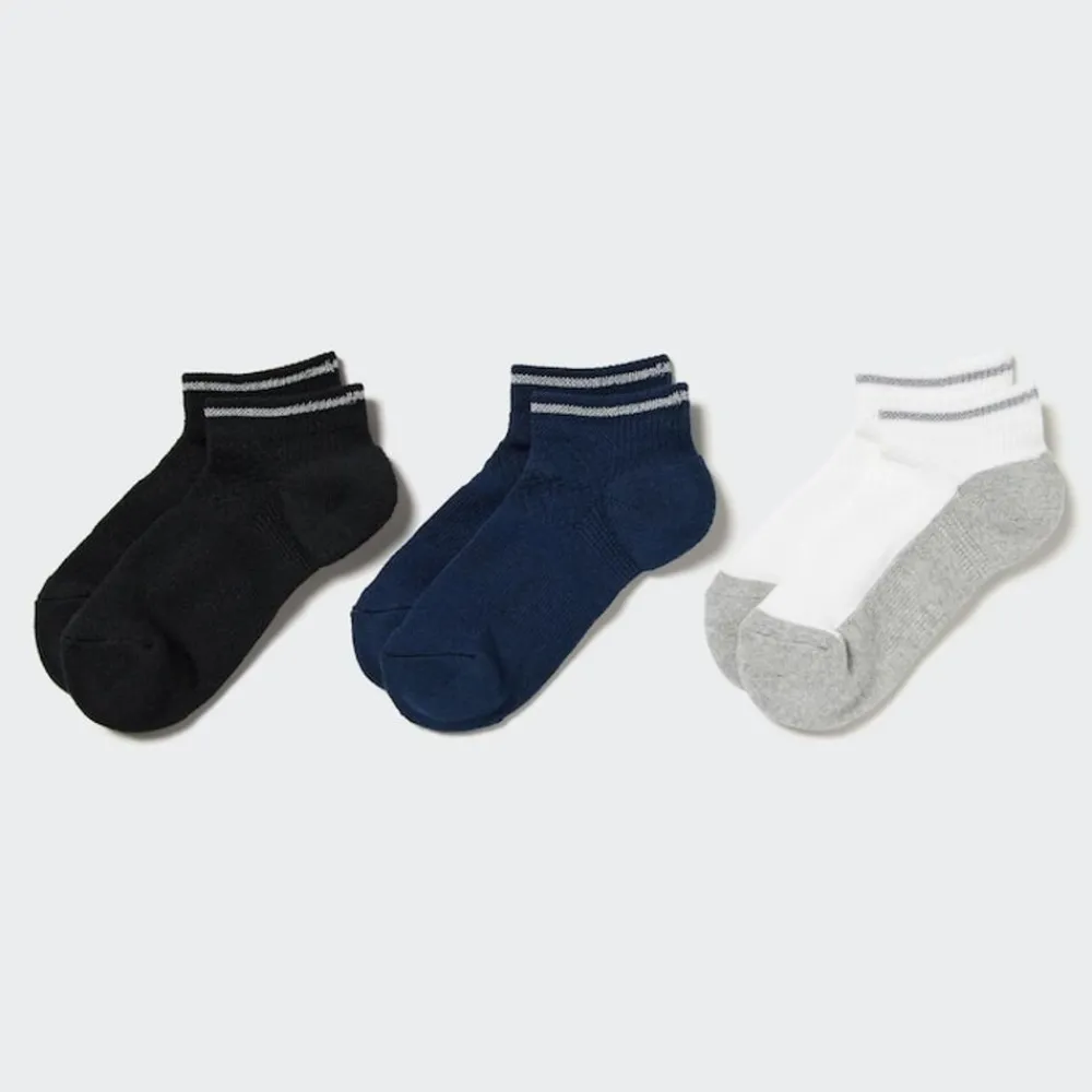 Socken, Strumpfhosen & Leggings*UNIQLO Kinder Reflektierende Kurzsocken (3 Paar) Grau
