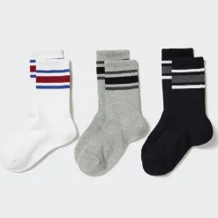 Socken, Strumpfhosen & Leggings*UNIQLO Kinder Socken Mit Logo (3Er-Set)