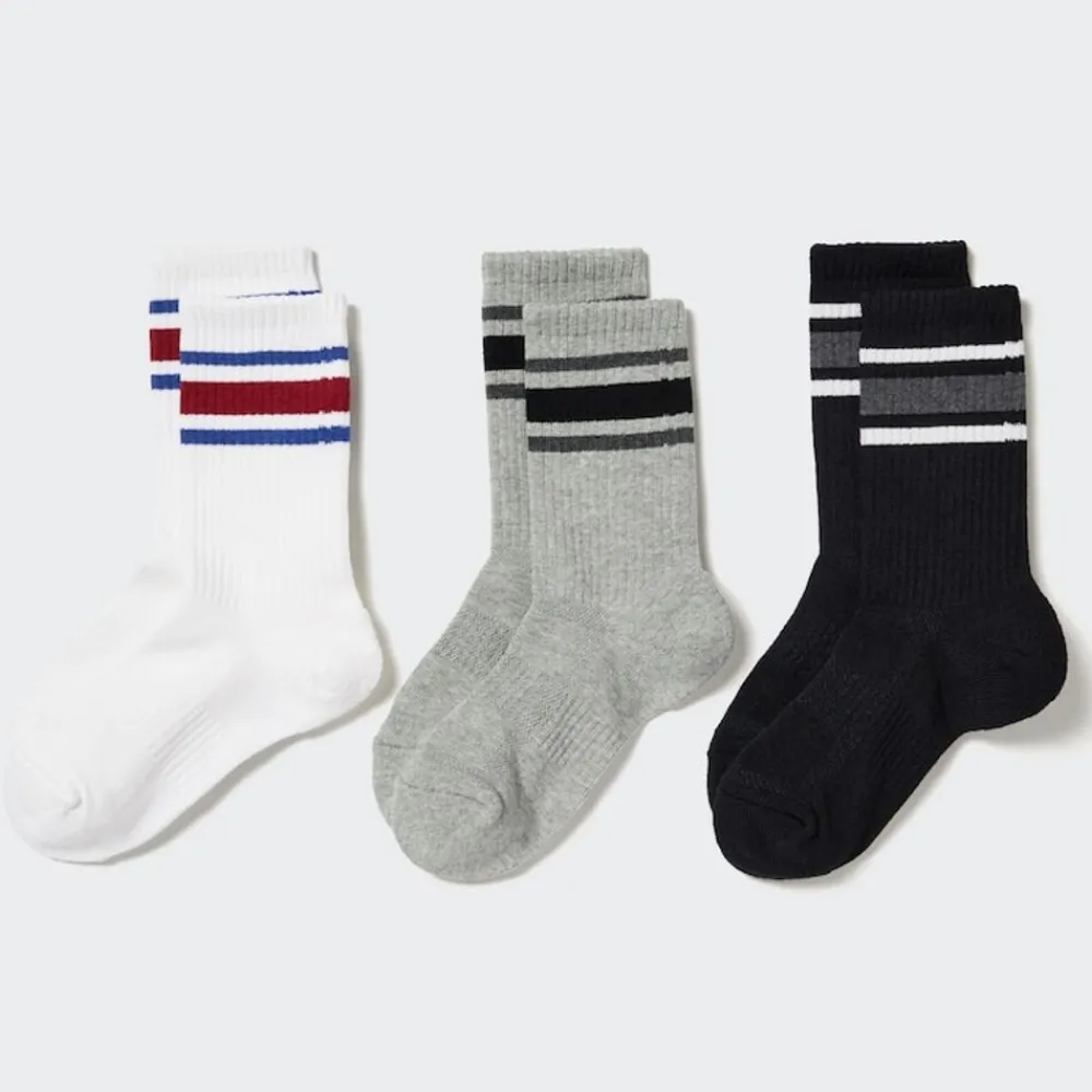 Socken, Strumpfhosen & Leggings*UNIQLO Kinder Socken Mit Logo (3Er-Set)