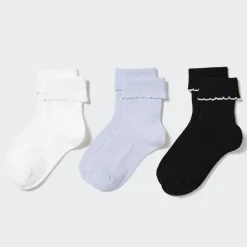 Socken, Strumpfhosen & Leggings*UNIQLO Kinder Socken (3 Paar) Weis
