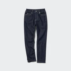 Jeans*UNIQLO Kinder Super Soft Jeans Mit Reisverschluss Blau
