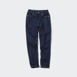 Jeans*UNIQLO Kinder Ultra Stretch Soft Jeans Mit Reisverschluss Blau