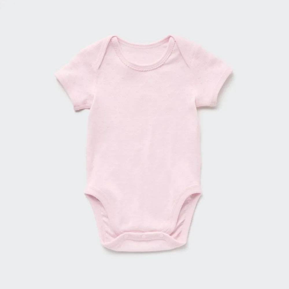 Strampler & Bodys*UNIQLO Kurzarm Body (Lochmuster)