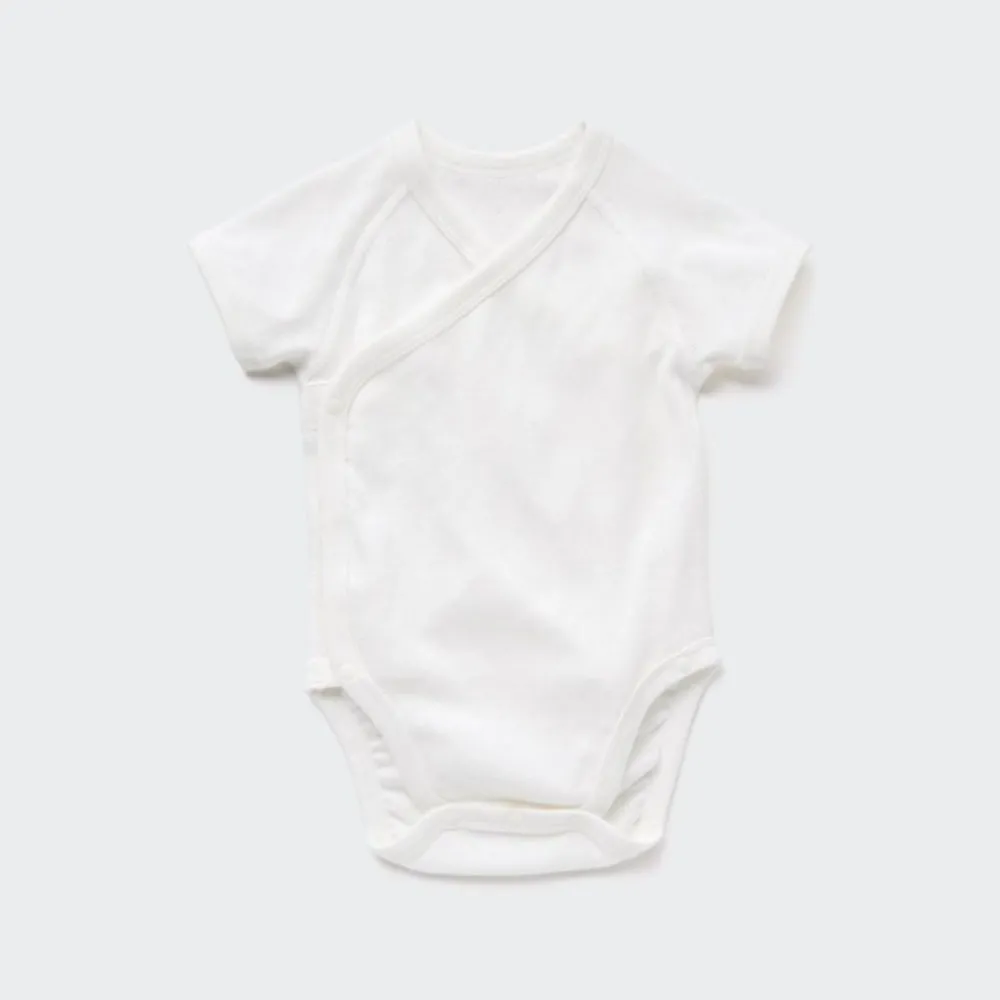Strampler & Bodys*UNIQLO Kurzarm Body (Vordere Offnung, Lochmuster)