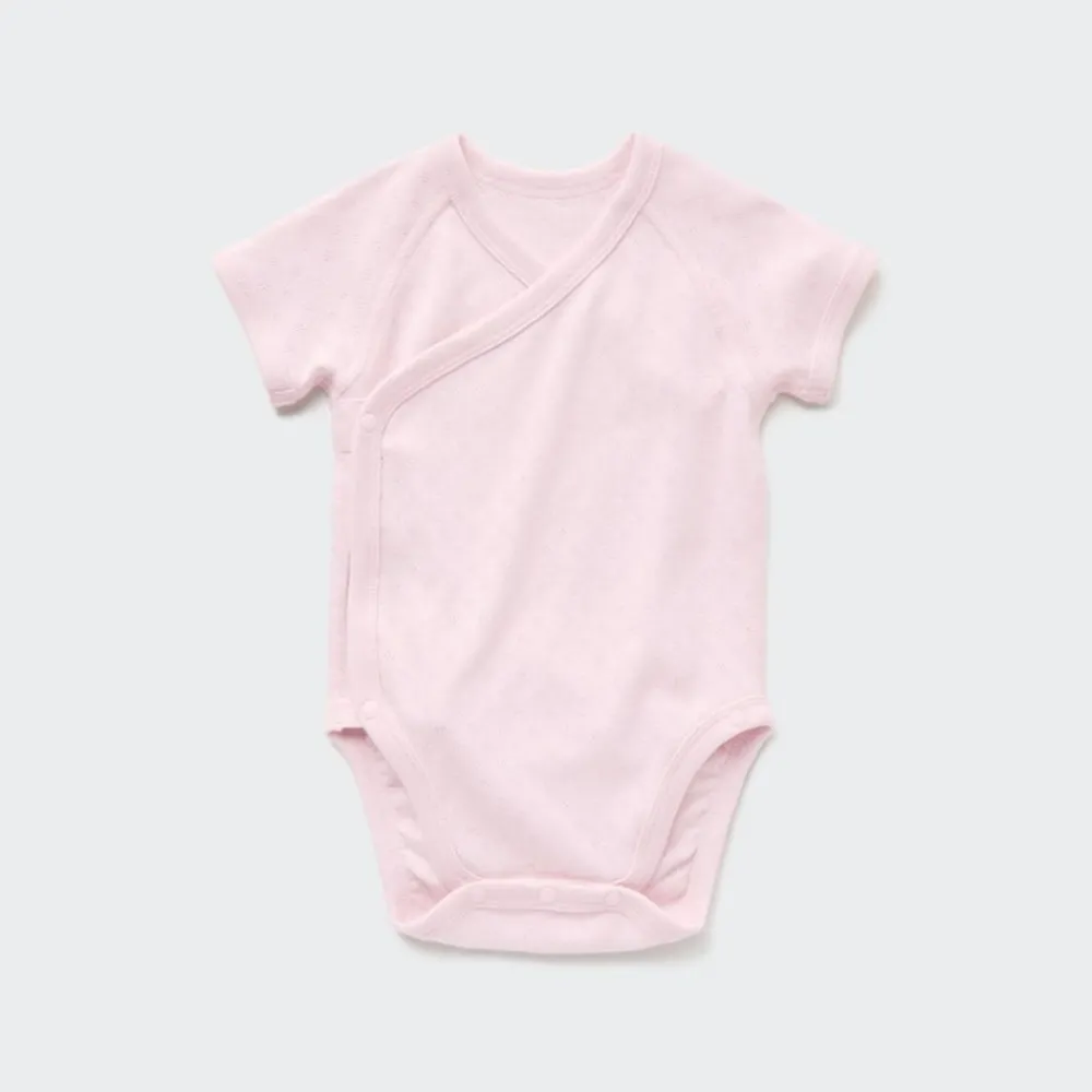 Strampler & Bodys*UNIQLO Kurzarm Body (Vordere Offnung, Lochmuster)