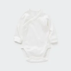 Strampler & Bodys*UNIQLO Langarm Body (Vordere Offnung, Lochmuster)