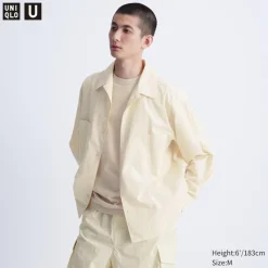 Hemden*UNIQLO Langarm Hemd Mit Offenem Kragen