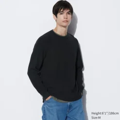T-Shirts & Oberteile*UNIQLO Langarmshirt In Waffeloptik
