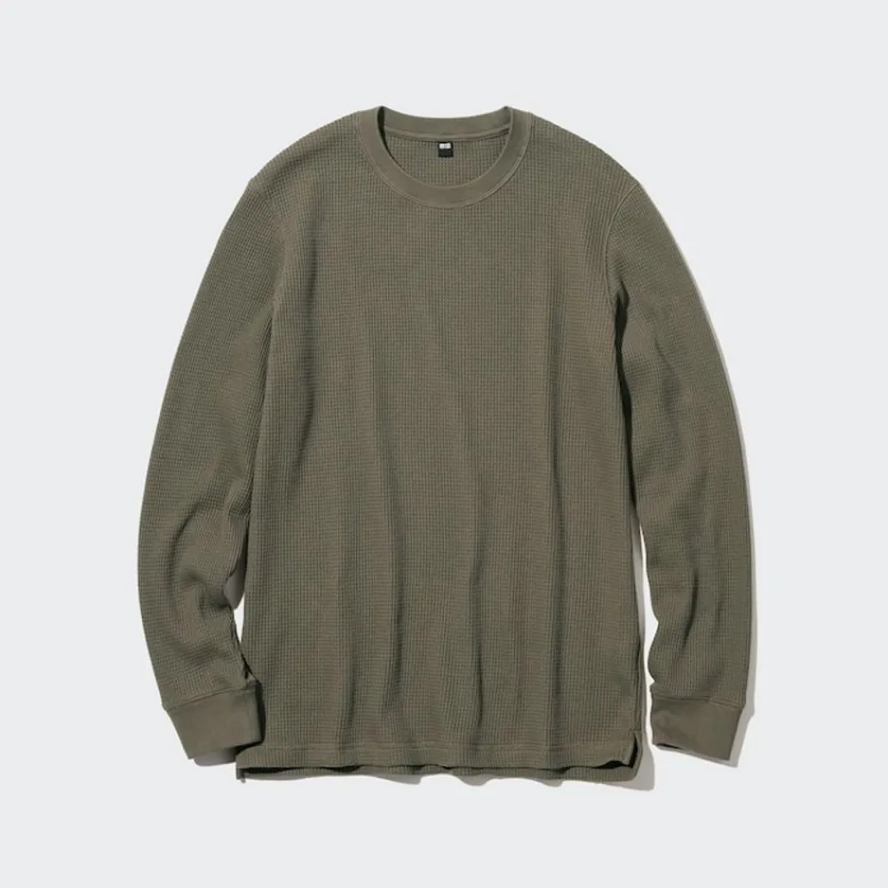 T-Shirts & Oberteile*UNIQLO Langarmshirt In Waffeloptik