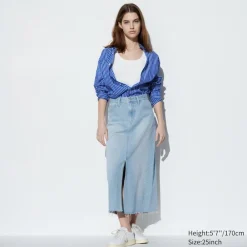 Röcke*UNIQLO Langer Jeansrock